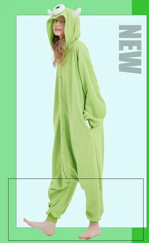 Vista 4 de SWEETXIN Adult Unisex Onesie Pajamas Halloween Christmas Sleepwear Jumpsuit Cosplay Costume