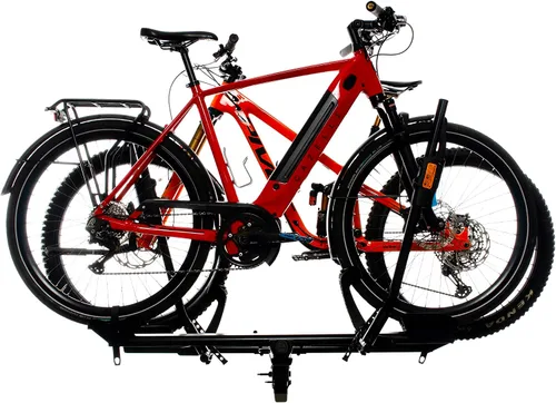 Vista 2 de RockyMounts HighNoon FC, soporte de enganche compatible con guardabarros para 2 bicicletas (1.25")