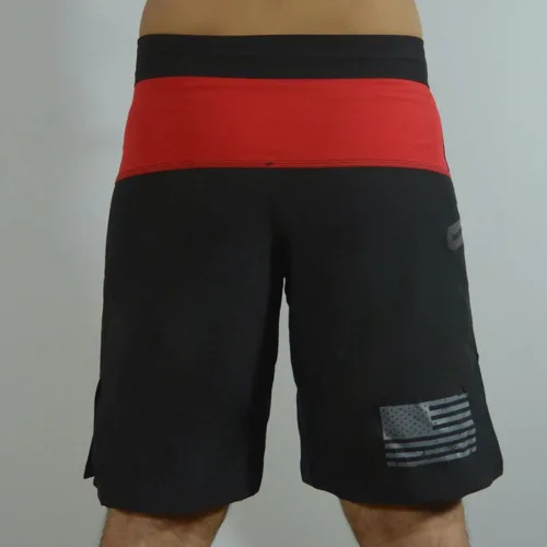 Vista 4 de Sanguine Pantalones cortos para entrenamiento de boxeo, pantalones cortos resistentes para lucha en jaula, pantalones cortos de entrenamiento Muay