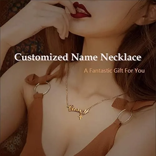 Vista 4 de Colgante de corazón personalizado para ella collar con nombre personalizado