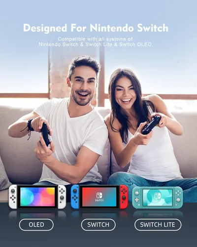 Vista 6 de Controlador de interruptor, controlador profesional para SwitchSwitch LiteSwitch OLED, control remoto NENOTOH Switch Gamepad Joystick, turbo