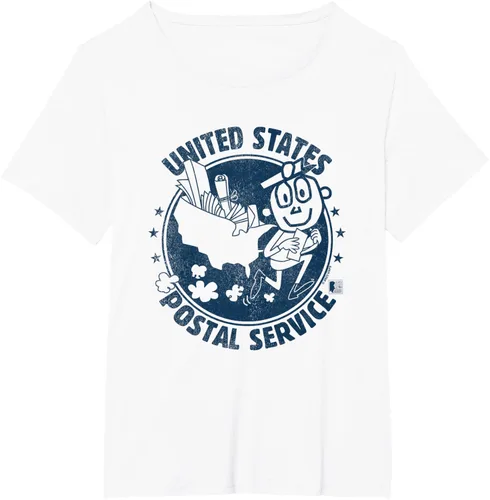 Vista 22 de USPS Camiseta Mr Zip US Postal Service, Gris Gris Oscuro