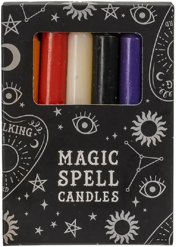 Vista 2 de Pacific Giftware Paquete de 12 velas de hechizos de magia mixta de 4 pulgadas, 14257