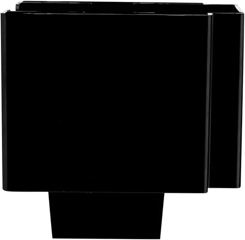 Vista 12 de Restaurantware Bar Lux - Servilletero rectangular de plástico negro de 7.9 x 5.5 pulgadas, 1 organizador de 3 compartimentos, de plástico negro