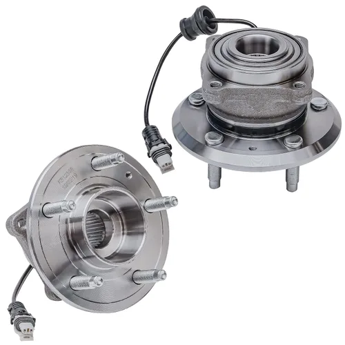 Vista 100 de Detroit Axle - 2.2L Bujes de rodamiento de rueda delanteros de 2 piezas para Honda Accord 90-97, 97 Acura CL, 2 rodamientos de ruedas y conjunto