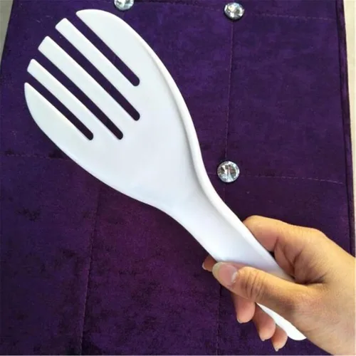 Vista 2 de SperrinsRice cuchara paleta de plástico antiadherente blanco japonés arroz cocina cuchara espátula