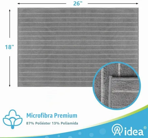 Vista 2 de AIDEA - Paños de limpieza de microfibra, muy suaves, altamente absorbentes, sin pelusas, sin rayones; para uso en el hogar, cocina, automóvil