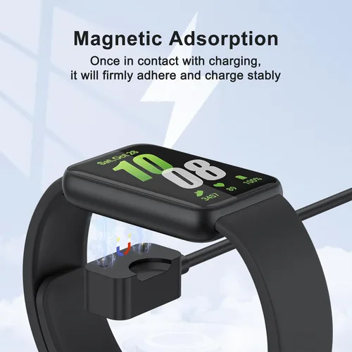 Vista 5 de Cable de carga USB C compatible con cargador Samsung Galaxy Fit 3, base de cable de carga de repuesto para reloj inteligente Galaxy Watch Fit 3