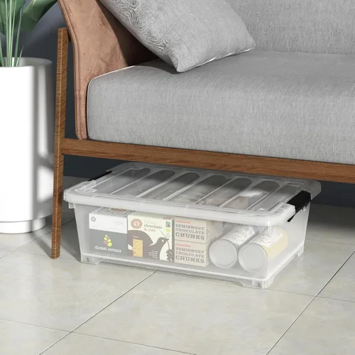 Vista 4 de Caja de almacenamiento de plástico para debajo de la cama de 20 L