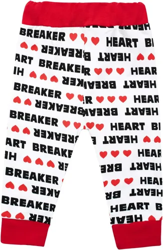 Vista 3 de Conjunto de ropa de manga larga para bebés, niños y niñas, mi primer día de San Valentín