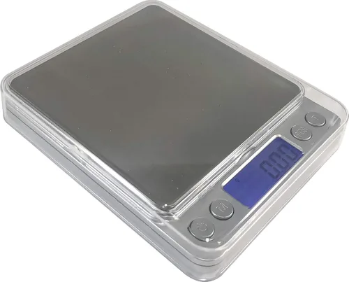 Vista 3 de Optima Home Scales TI-502 - Báscula de bolsillo (tamaño grande), color plateado