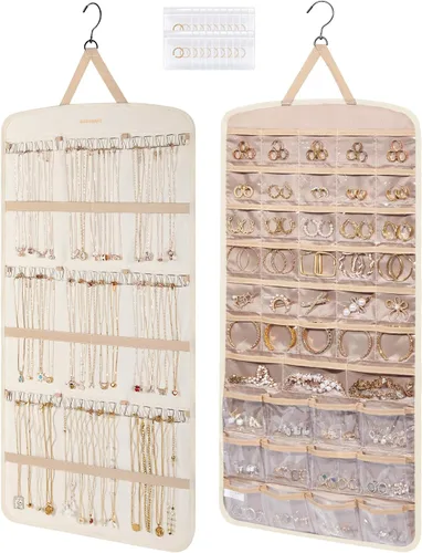 Vista 14 de Bolsas para joyería BAGSMART 50 piezas, pequeñas bolsas con cierre de cremallera para anillos, 5 x 7.6 cm, PVC, para empaquetado de aretes