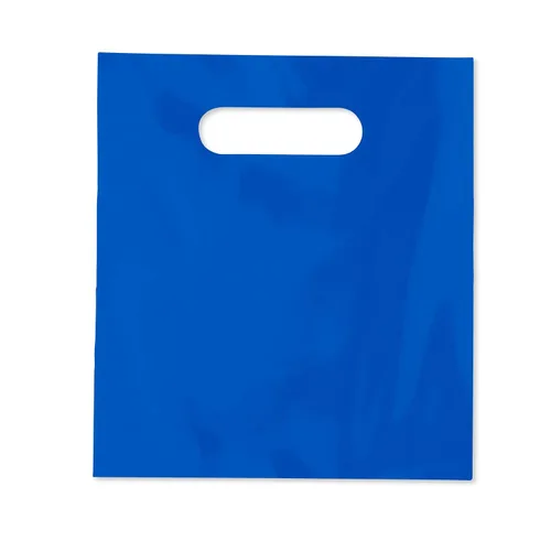Vista 7 de Practicon Bolsa de plástico para mercancía con mango troquelado, 7-3/4" x 9" tamaño, 2 mil bolsa, 100 unidades, negro