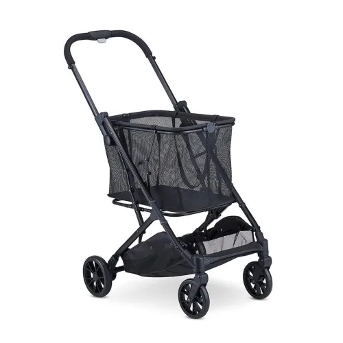 Vista 8 de Joovy Carrito de compras Boot X2 con capacidad de peso total de 122 libras, bolsas extraíbles dobles, neumáticos giratorios para una fácil