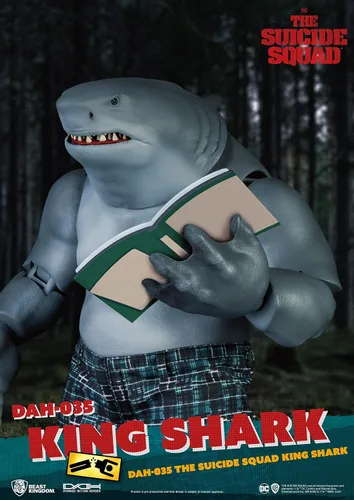 Vista 6 de Beast Kingdom The Suicide Squad: King Shark DAH-035 Figura de acción dinámica de 8 cciones, multicolor