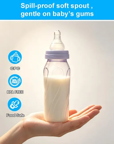 Vista 8 de Tetinas de repuesto compatibles con Evenflo Feeding Classic de plástico tintado estándar y botellas de vidrio clásicas, flujo lento, 3.3 ft+ Blanco