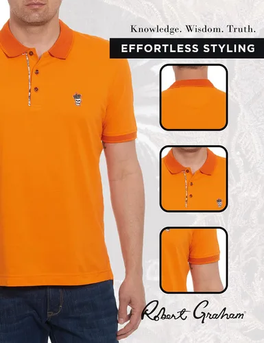 Vista 5 de Robert Graham Polo Lucifer para hombre 100 algodón