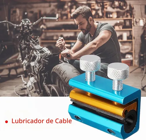 Vista 7 de Herramienta de lubricación de cable azul, herramienta de lubricación de cable, extractor de acelerador, herramienta de ajuste de reabastecimiento