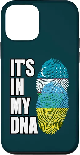 Vista 12 de Funda con bandera de ADN para iPhone 14 Uzbek And Ukrainian Mix Heritage