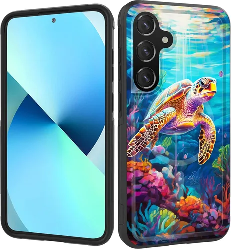 Vista 158 de Funda magnética para Galaxy A16 5G, [compatible con MagSafe] [protección contra caídas de grado militar] Funda resistente a prueba de golpes