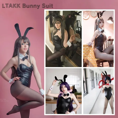 Vista 4 de LTAKK Traje cosplay de conejita, disfraz de anime estilo criada