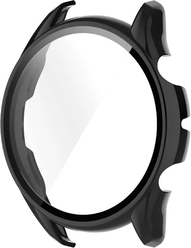 Vista 5 de TenCloud Fundas compatibles con Amazfit GTR 3 Pro/GTR 3 Watch Case Soft TPU a prueba de golpes, protector de pantalla para Amazfit GTR 3 Pro Negro