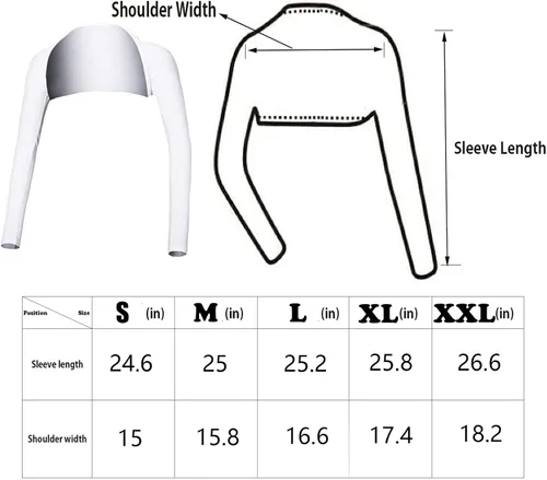 Vista 5 de Hairwilly Advanced Cooling Shawl Arm Sleeve Sun Protection Comfortable & Breathable for Women Men