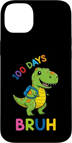 Vista 15 de Bruh 100 Days of School Dinosaur Kids Girls Boys Case for iPhone 17
