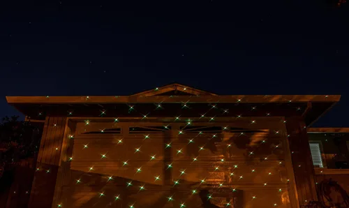 Vista 9 de LedMAll Movimiento Nieve Otoño Espectro Completo Efectos Estrella 7 Color Blanco Láser Luces de Navidad Luces Decorativas Control Rem