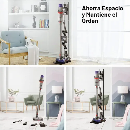 Vista 6 de Soporte de aspiradora Foho, soporte de soporte de almacenamiento, soporte de aspiradora estable compatible con Dyson V15 V11 V10 V8 V7 V6