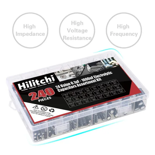 Vista 7 de Hilitchi - Kit surtido de condensadores electrolíticos de cerámica