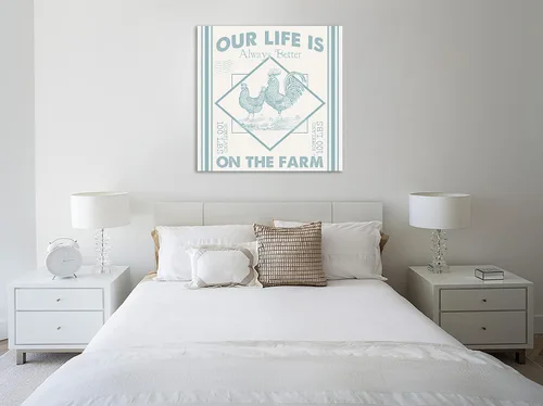 Vista 2 de Jaxson Rea "Vintage Farmhouse III Gallery Wrapped Canvas by Pela Studio, 12" x 12
