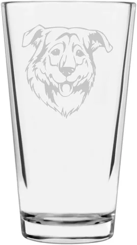Vista 313 de Podenco Canario - Vaso de pinta de 16 onzas con temática de perro personalizado