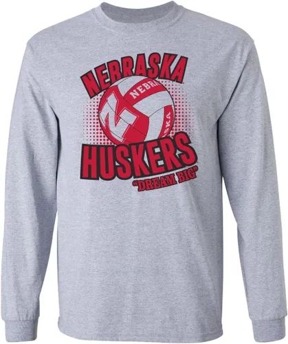 Vista 28 de CornBorn Elige tu diseño - Camisetas de manga larga de voleibol de Nebraska