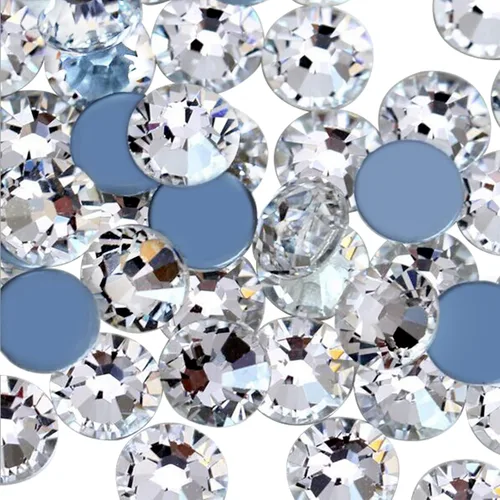 Vista 29 de Jollin Hot Fix - Diamantes de imitación de cristal con parte trasera plana, gemas de diamantes de imitación de 0.079 pulgadas