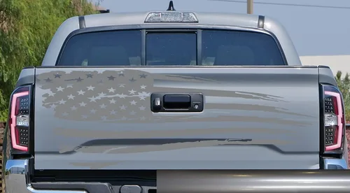 Vista 25 de Adhesivo adhesivo para puerta trasera o ventana de la puerta trasera de Estados Unidos para puerta trasera o camioneta, se adapta a Toyota Tacoma