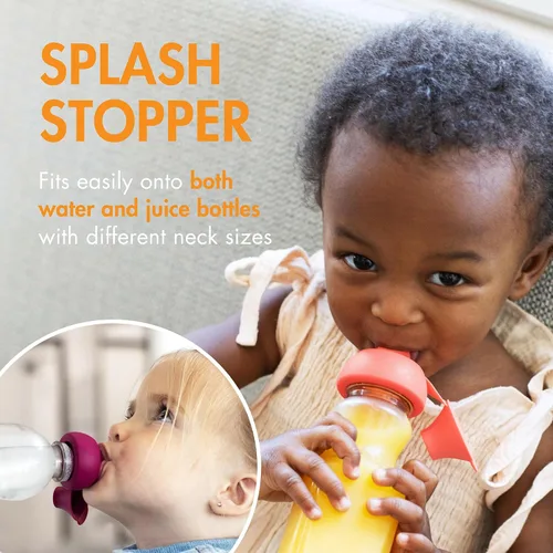 Vista 2 de Boon Snug Sip - Tapones universales de silicona para botellas de agua