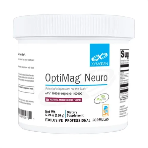 Vista 10 de XYMOGEN OptiMag Neuro - Apoyo para la salud cerebral y la relajación - Glicinato de magnesio y L-treonato - Polvo de magnesio quelado - Sabor limón