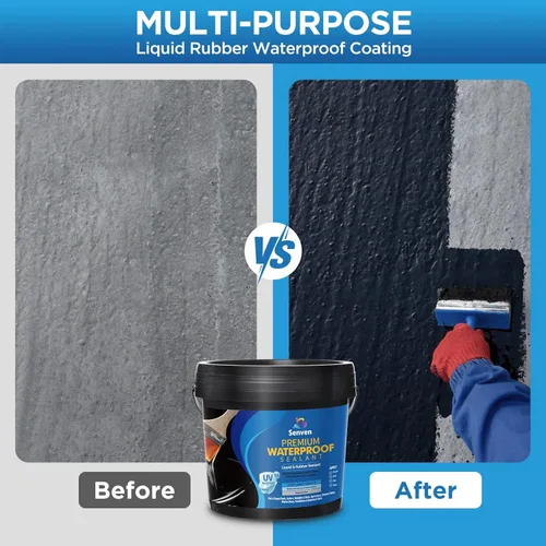 Vista 5 de Sellador impermeable negro, revestimiento impermeable de 35 onzas, revestimiento de reparación de fugas para planos, metal, techos, cimientos
