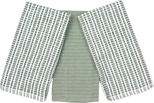 Vista 15 de Serafina Home Toallas de cocina de tamaño grande de color sólido negro: paño de 100 % algodón suave para limpieza y secado absorbente, con ribete