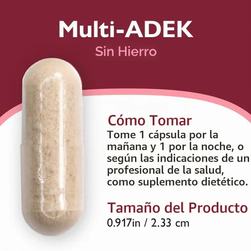 Vista 6 de Celebra las vitaminas Multi-ADEK multivitamínico bariátrico sin hierro