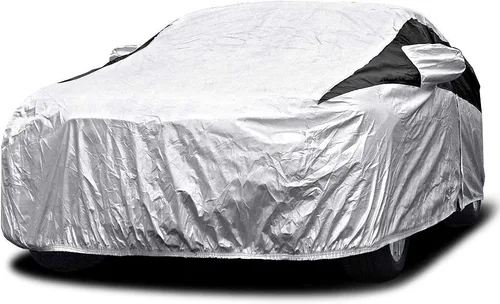 Vista 18 de Titan Premium - Funda de coche PEVA multicapa para sedanes compactos de 176 a 185 pulgadas. Impermeable, protección UV, forro protector