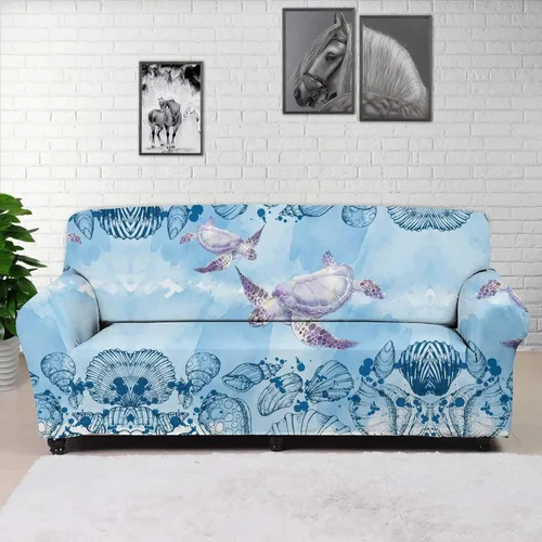 Vista 37 de Forchrinse Funda de sofá con estampado navajo africano para sofá de 1 cojín, funda elástica para sofá, protector de muebles para casa rural, hogar
