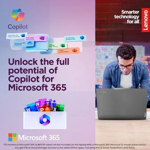 Vista 5 de Lenovo IdeaPad Laptop de 14 pulgadas • 12 GB de RAM • 384 GB de almacenamiento combinado a bordo • Intel Celeron • Gráficos Intel UHD • Batería