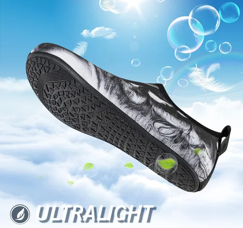 Vista 2 de IceUnicorn Zapatos de agua para hombres y mujeres, playa, natación, aqua, calcetines descalzos, piscina, secado rápido, yoga