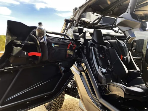 Vista 6 de Chupacabra Offroad Can-Am X3 - Bolsas para puerta trasera, resistentes al agua, para modelos 2017-2021, juego de dos bolsas para puerta derecha e