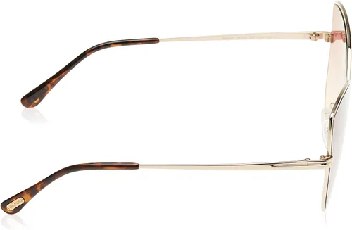 Vista 3 de Tom Ford FT0569 28T Shiny Rose Gold Elisa Cats Eyes Gafas de sol Categoría 1