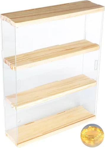 Vista 9 de DuvinDD - Vitrina acrílica para coleccionables, con luz LED
