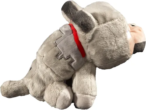 Vista 2 de Minecraft Baby lobo de juguete de felpa relleno