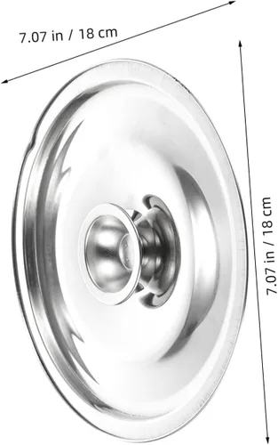 Vista 2 de HEMOTON Tapa de olla de aceite Tapa de condimento de metal Tapa de acero inoxidable para condimento olla olla